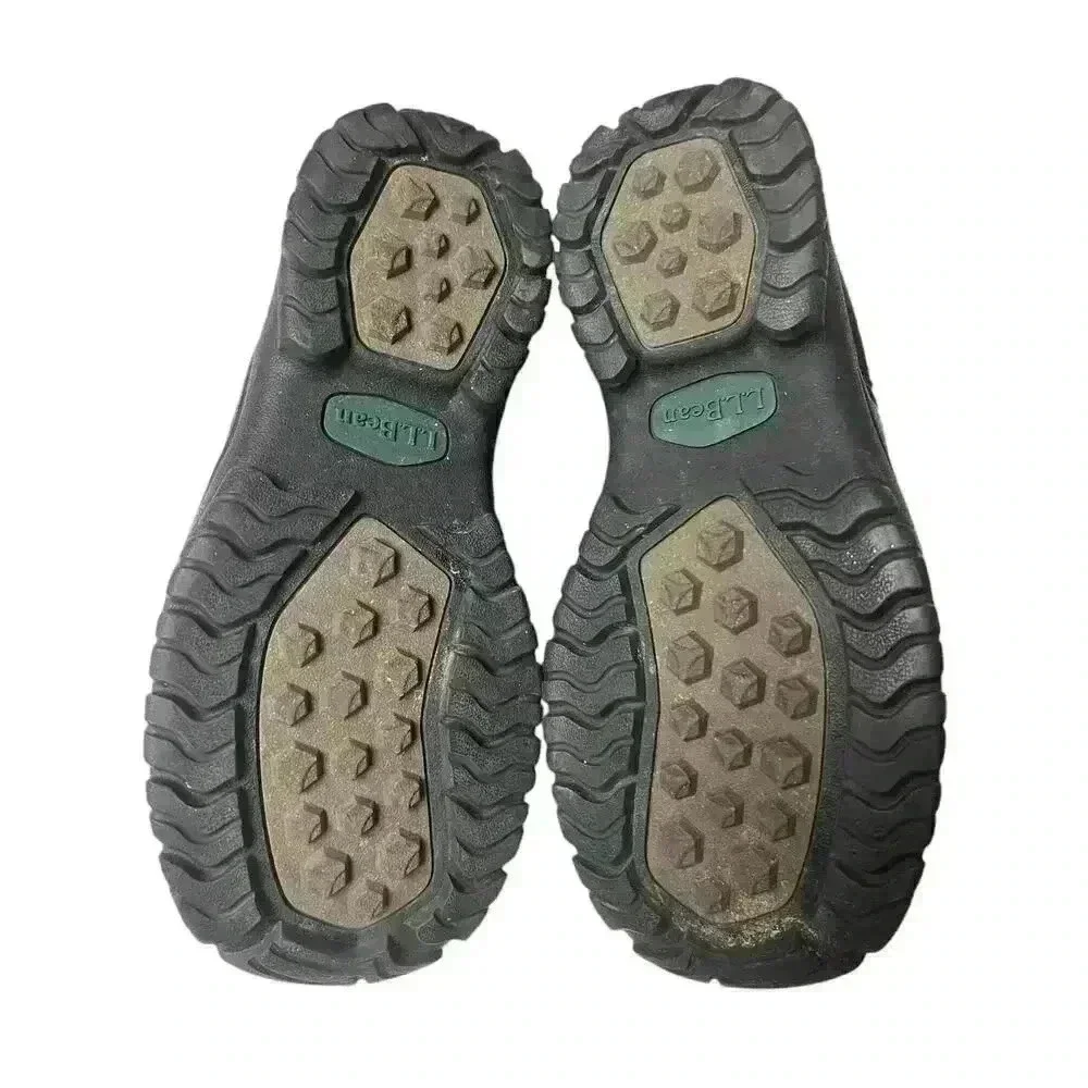 L.L. Bean Men's Leather Hiking Boots Dark Brown Lace Up 8.5